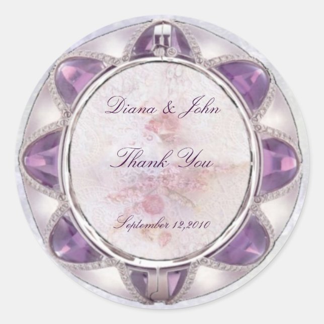 Precious Wedding Sticker (Front)