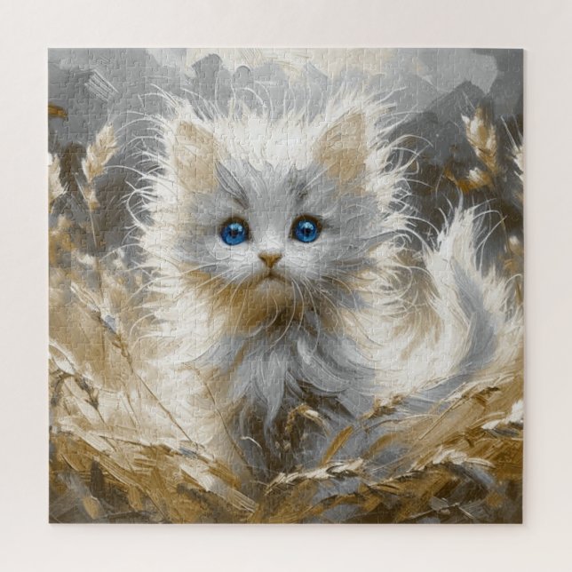 Precious White Kitten  Jigsaw Puzzle (Vertical)