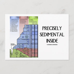 Precisely Sedimental Inside (Grand Canyon Layers) Invitation