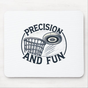 Precision And Fun - Disc Golf Mastery Mouse Pad
