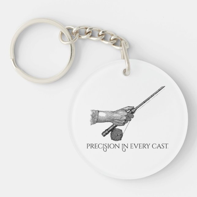 Precision In Every cast Key Ring (Front)