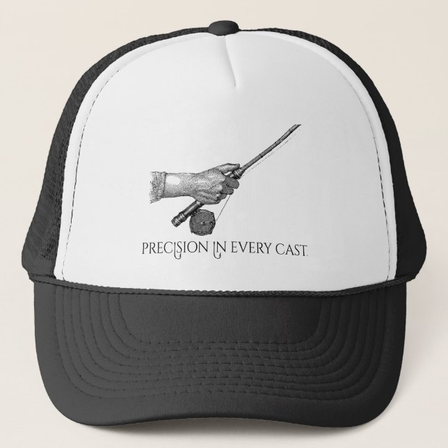 Precision In Every cast Trucker Hat (Front)