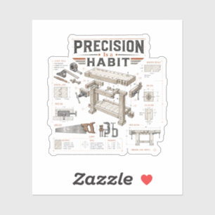 Precision Is a Habit Workshop Sticker