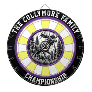 Precision Moose Forest Target Art Dartboard