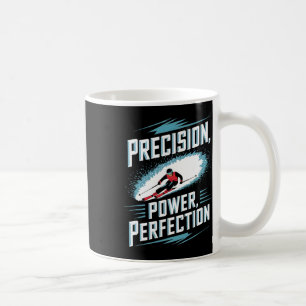 Precision Power Perfection Alpine Skiing Coffee Mug
