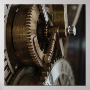 Precision Release: Clock Tower Escape Wheel Poster