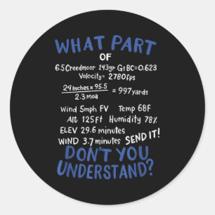 Precision Shooting Funny Gun Shooting Srts Gun Lov Classic Round Sticker