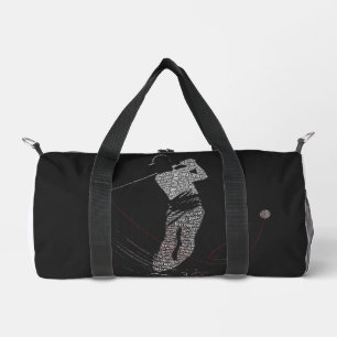 Precision Wins Quietly Golf Typography Motivationa Duffle Bag