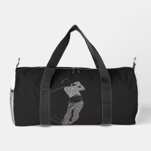 Precision Wins Quietly Golf Typography Motivationa Duffle Bag