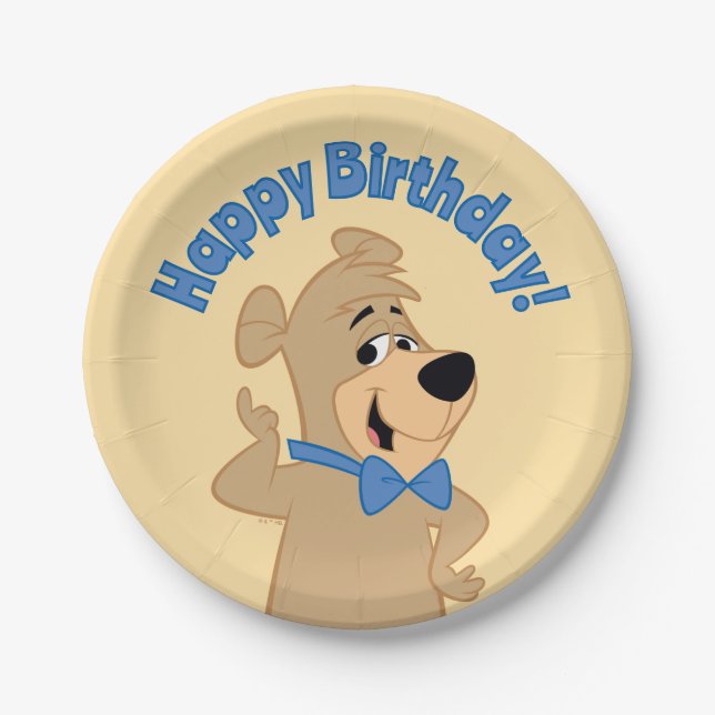 Precocious Boo-Boo Bear Paper Plate (Front)