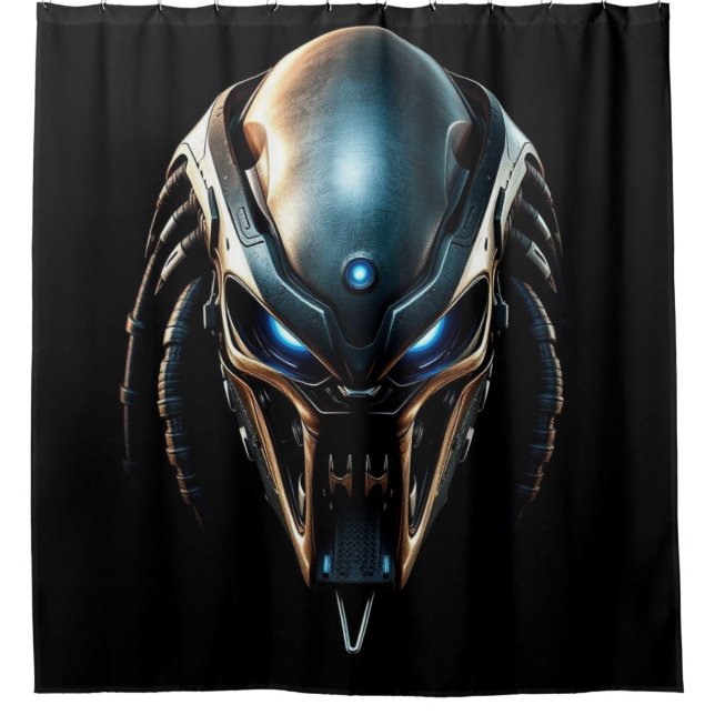"Predator - Hunter of the Shadows" Shower Curtain (Front)