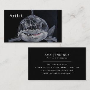 Predator of the Sea Painting by Alfred Fox Business Card