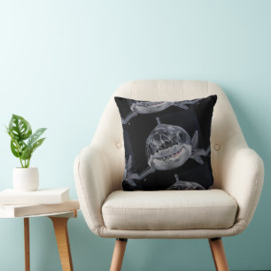 Predator of the Sea Painting by Alfred Fox Cushion