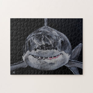 Predator of the Sea Painting by Alfred Fox Jigsaw Puzzle