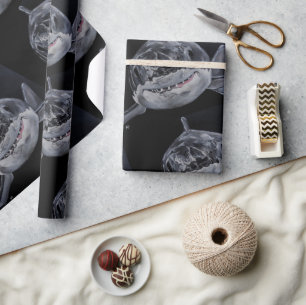 Predator of the Sea Painting by Alfred Fox Wrapping Paper