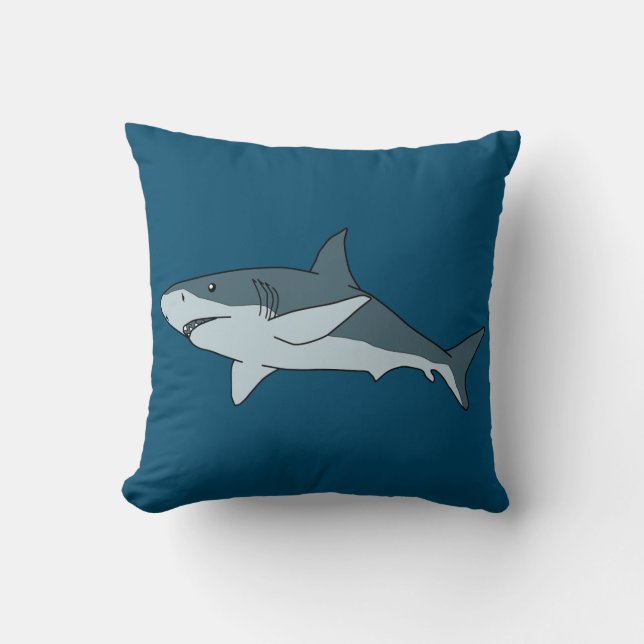 Predatory shark cushion (Front)