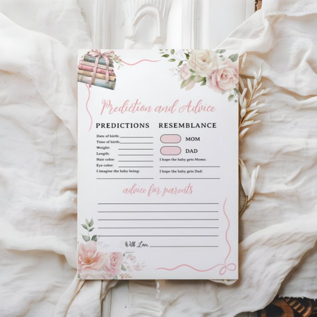 Predictions and Advice Game Card Paper Sheet (Creator Uploaded)