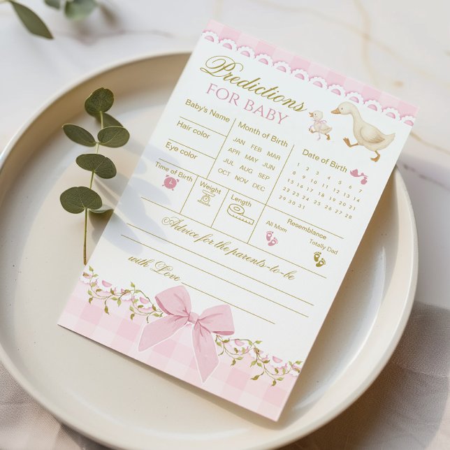 Predictions and Advice Silly Goose Pink Gingham (Creator Uploaded)