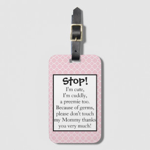 Preemie stroller tag