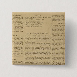 Preface Atlas of the state of Maine 15 Cm Square Badge