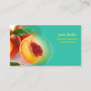 Prefectly fresh peaches business card