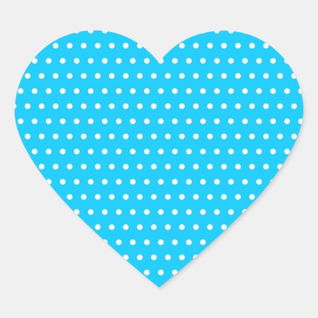 Preferences spotted polka dots spotted heart sticker (Front)