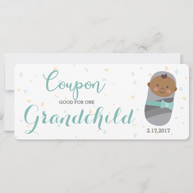 Prefnancy Announcement Blue Baby (Front)