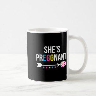 Preggnant Dad to Be Baby Announcement Easter Day Coffee Mug