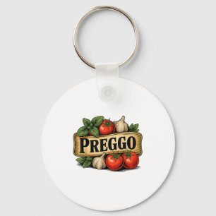 Preggo Costume Pregnancy Announcement Prego Pasta Key Ring