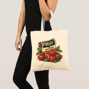 Preggo Sauce Costume Pregnancy Announcement Prego Tote Bag