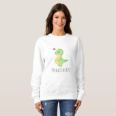 Preggosaurus Cute Dinosaur Baby Sweatshirt (Front Full)