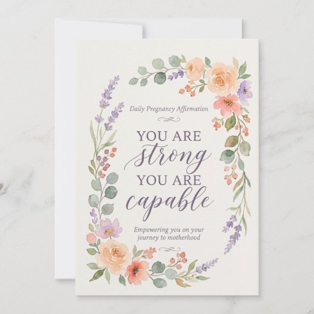 Pregnancy Affirmation Cards Mum To Be Gift Set (Front)