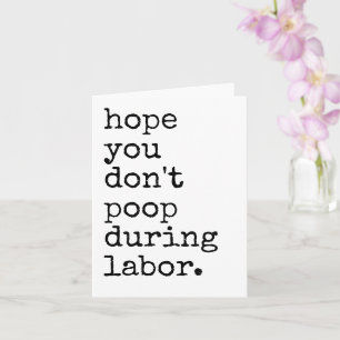 Pregnancy And Childbirth Humour Card