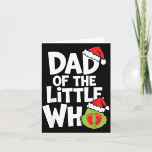 Pregnancy Announcemen Dad Of The Little Who  Card