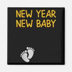 Pregnancy Announcemen - New Year New Baby Magnet