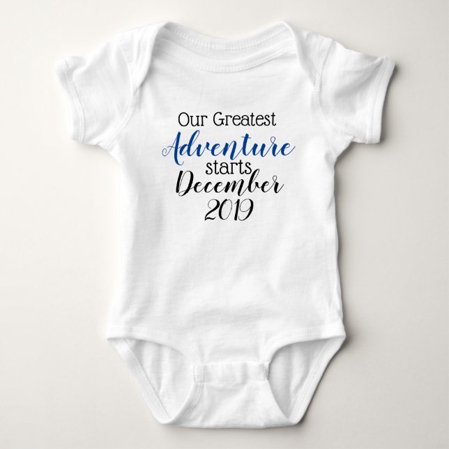 pregnancy announcement baby bodysuit (Front)