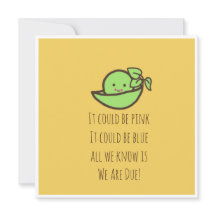 Pregnancy announcement card