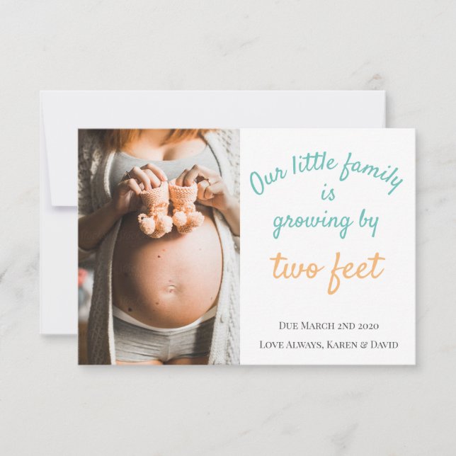 Pregnancy Announcement Card (Front)