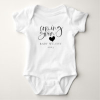 Pregnancy Announcement Coming Soon Bodysuit