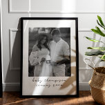 Pregnancy Announcement Cute Coming Soon Ultrasound Poster<br><div class="desc">Announce the joyous news of your growing family with our adorable pregnancy announcement ultrasound poster, a heartwarming tribute to the excitement and anticipation of welcoming a new addition. Whether it's a mummy-to-be baby announcement, a pregnancy reveal for grandparents, or a sweet gesture for the new grandma and grandpa, this poster...</div>