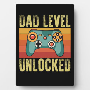 Pregnancy Announcement Dad Level Unlocked New Dad Plaque