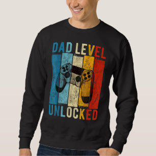 Pregnancy Announcement Dad Level Unlocked New Dadd Sweatshirt