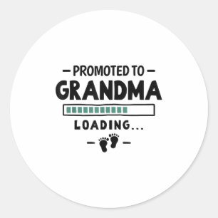 Pregnancy Announcement First Grandbaby - Promoted  Classic Round Sticker