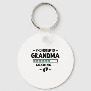 Pregnancy Announcement First Grandbaby - Promoted  Key Ring