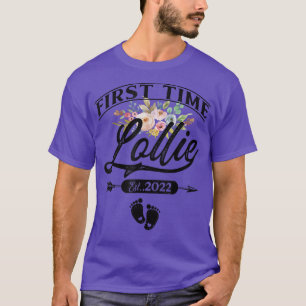 Pregnancy Announcement First Time lollie Est  T-Shirt