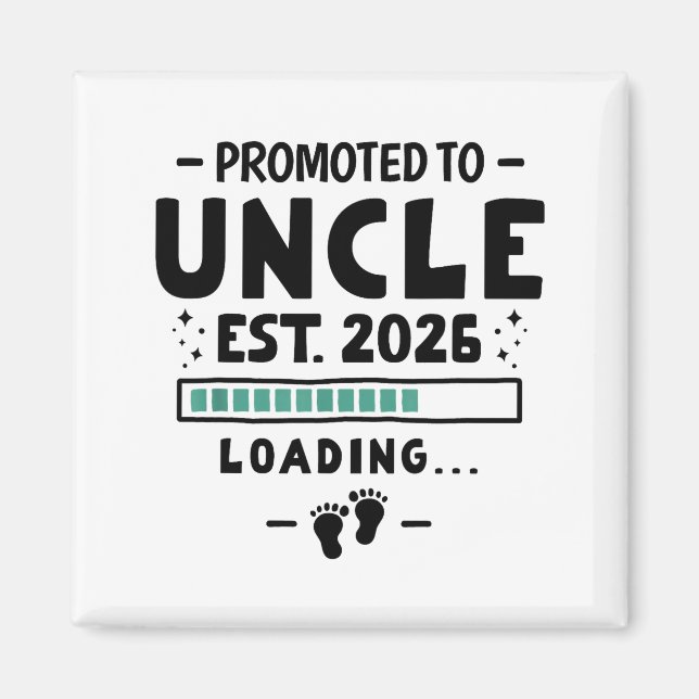 Pregnancy Announcement For Family Promoted To Uncl Magnet (Front)