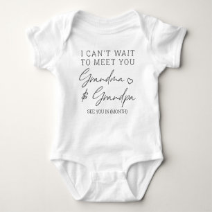 Pregnancy Announcement for Grandparents Baby Bodysuit