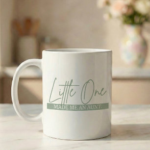 Pregnancy Announcement Gift Aunt Little One Coffee Mug