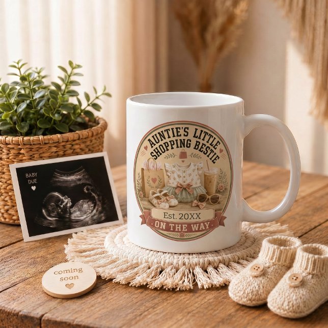 Pregnancy Announcement Gift for Aunt Coffee Mug (Pregnancy Announcement Gift for Aunt Coffee Mug)