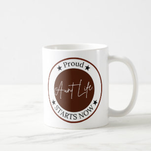 Pregnancy Announcement Gift For Aunt Proud Aunt Coffee Mug
